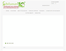 Tablet Screenshot of chilamaterainforest.com